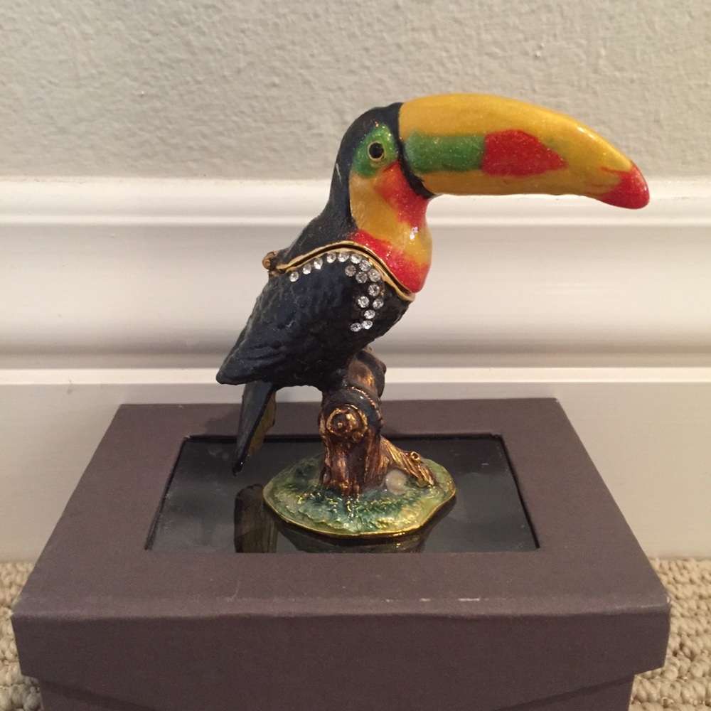 Toucan Trinket Secret Compartment